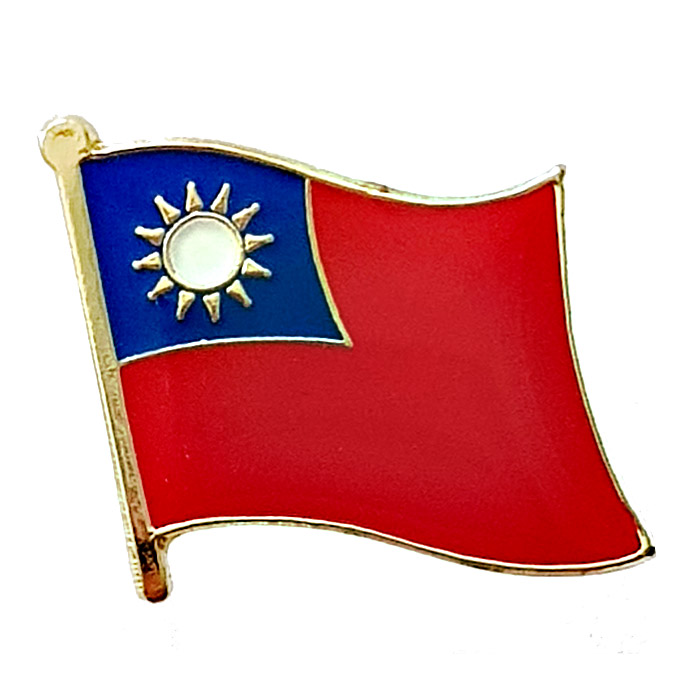 Taiwan flag pin